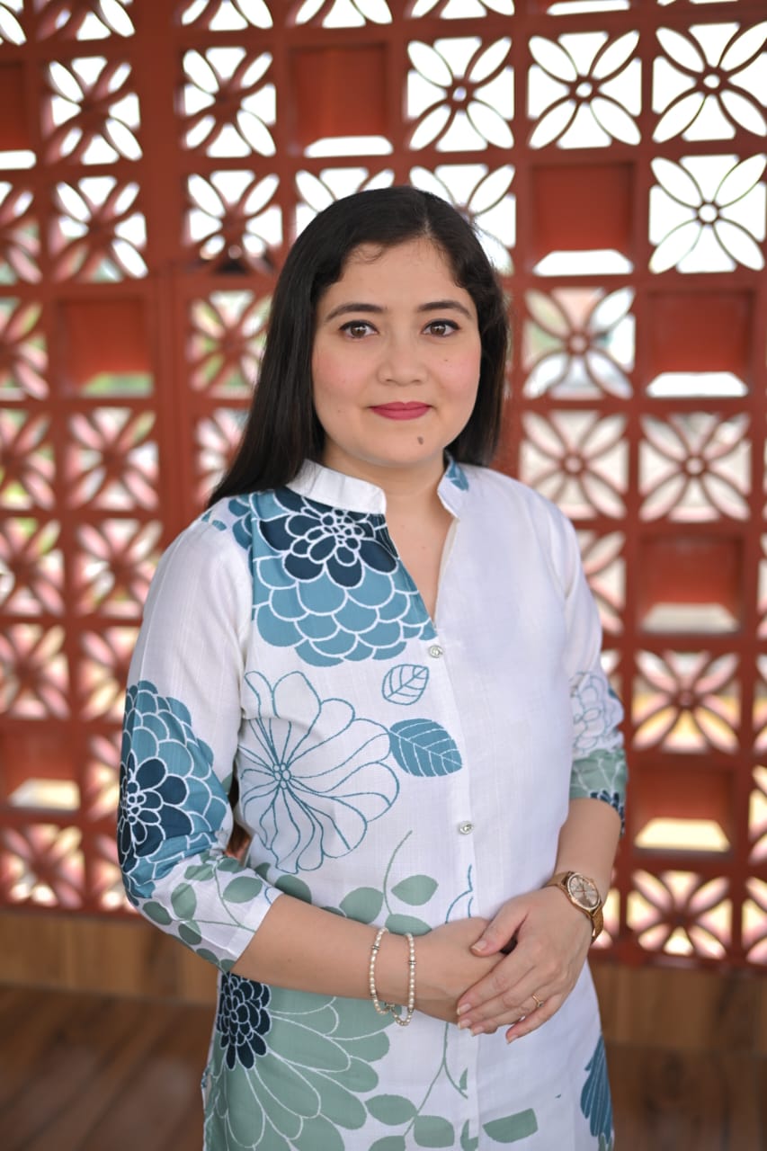 White & Blue Floral Co-ord Set