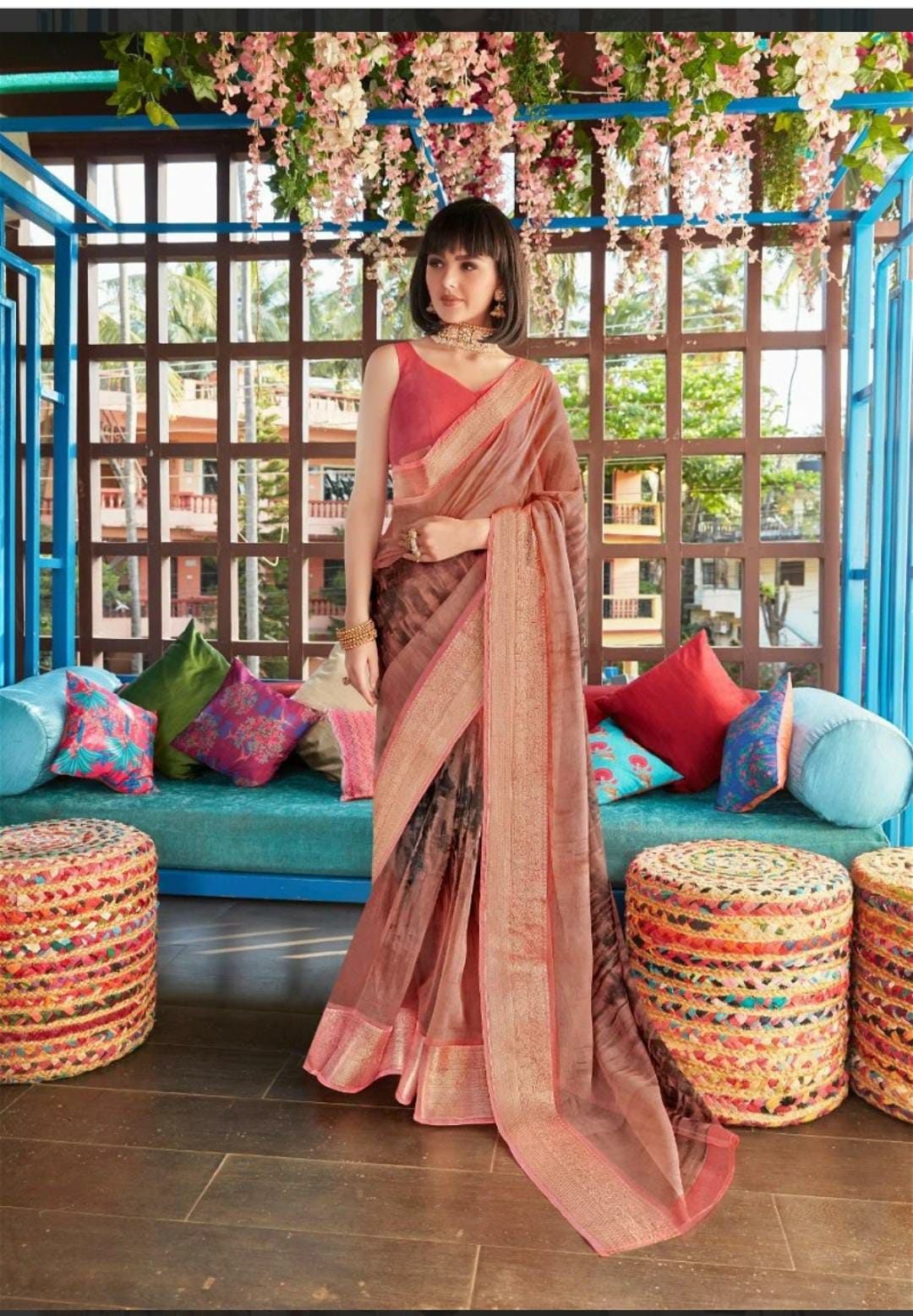 Organza  saree collection