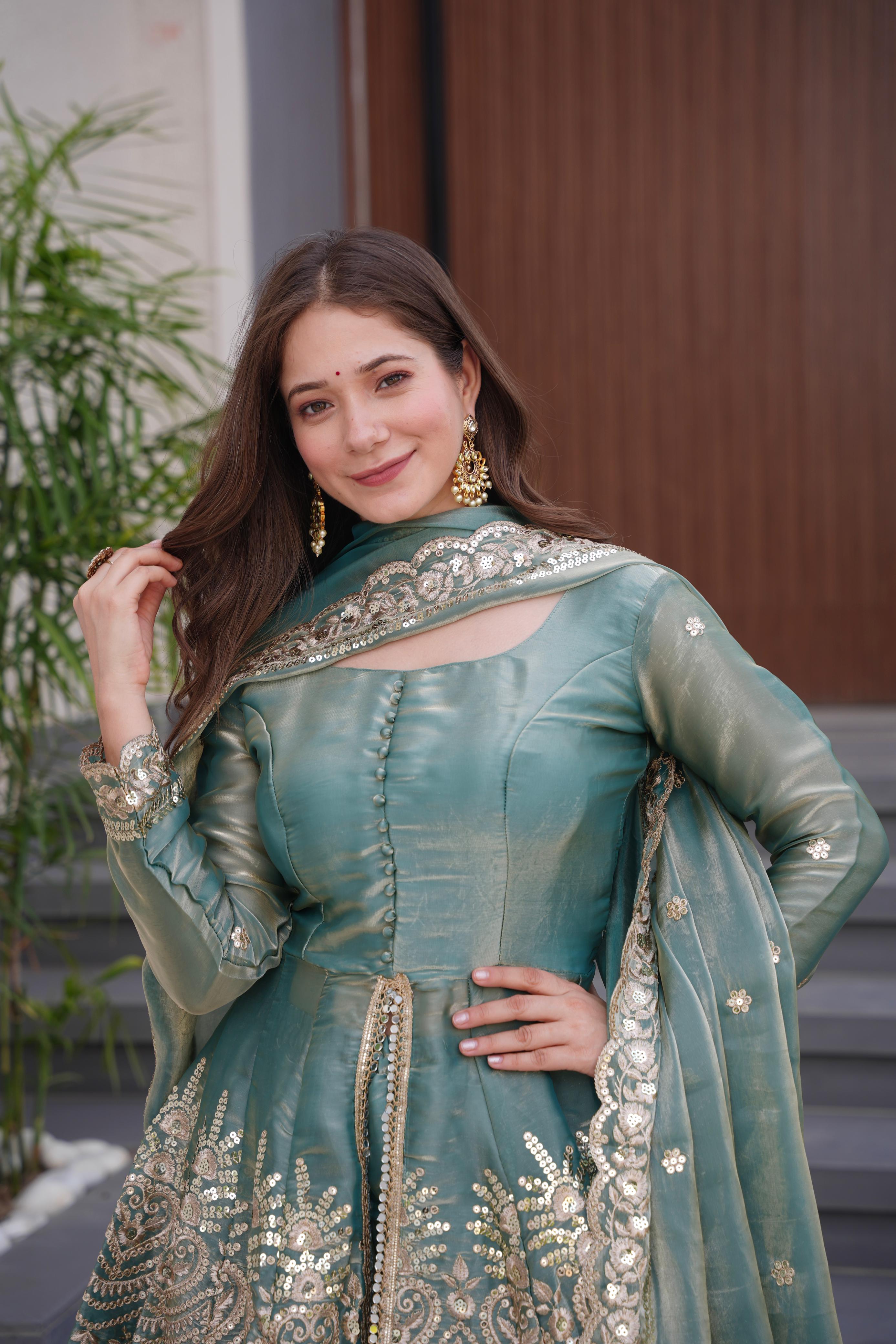 Heavy Two Tone Fendy Satin Silk