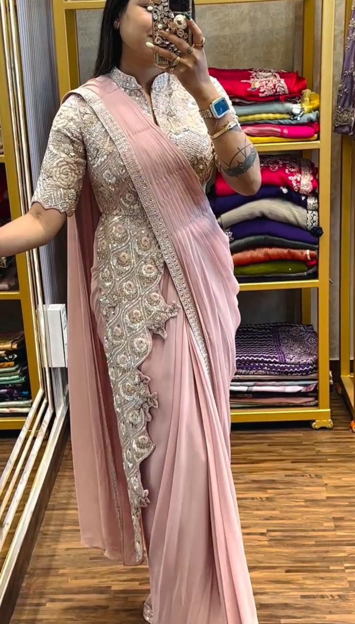 Embroidery cording work