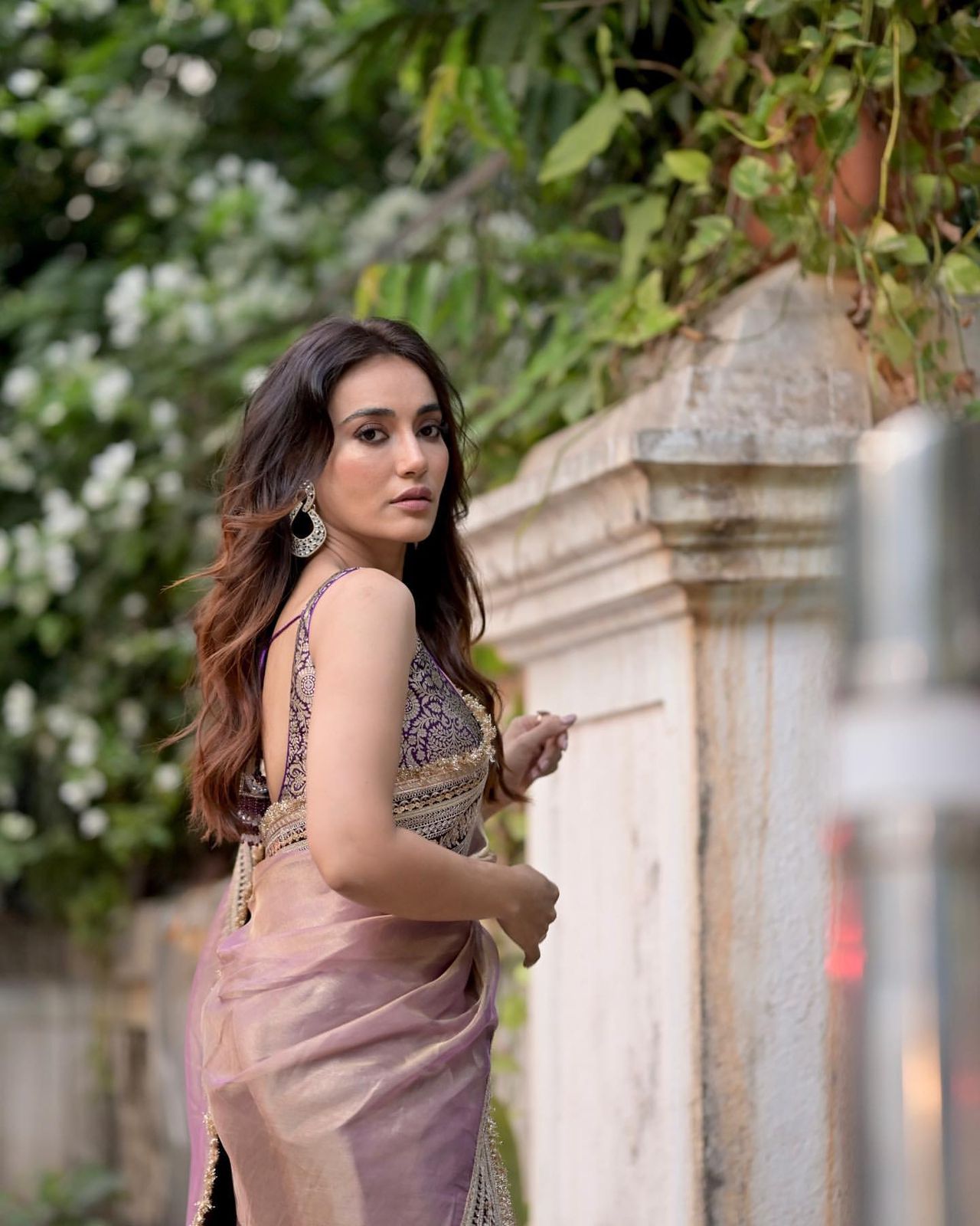 Beautiful Sequance and Dori Embroidery work with Fancy lace border