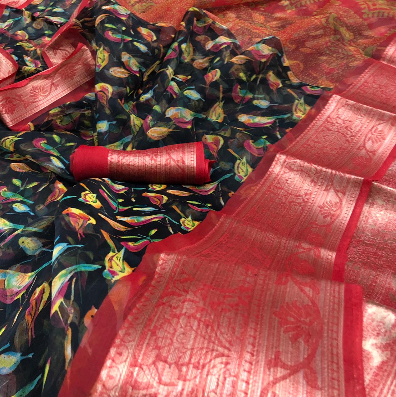 Organza  saree collection