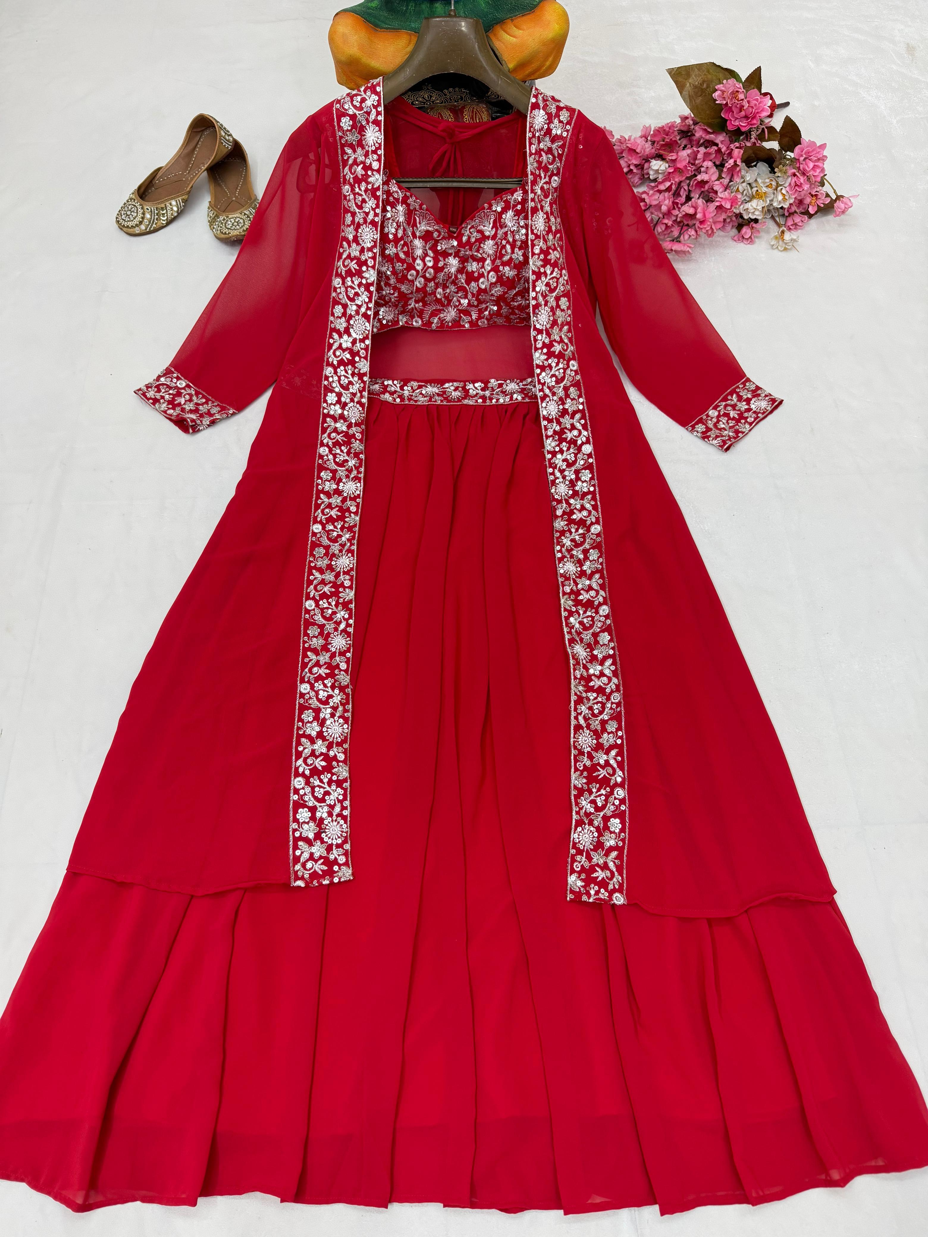 Premium INDOWESTERN LEHENGA CHOLI SET