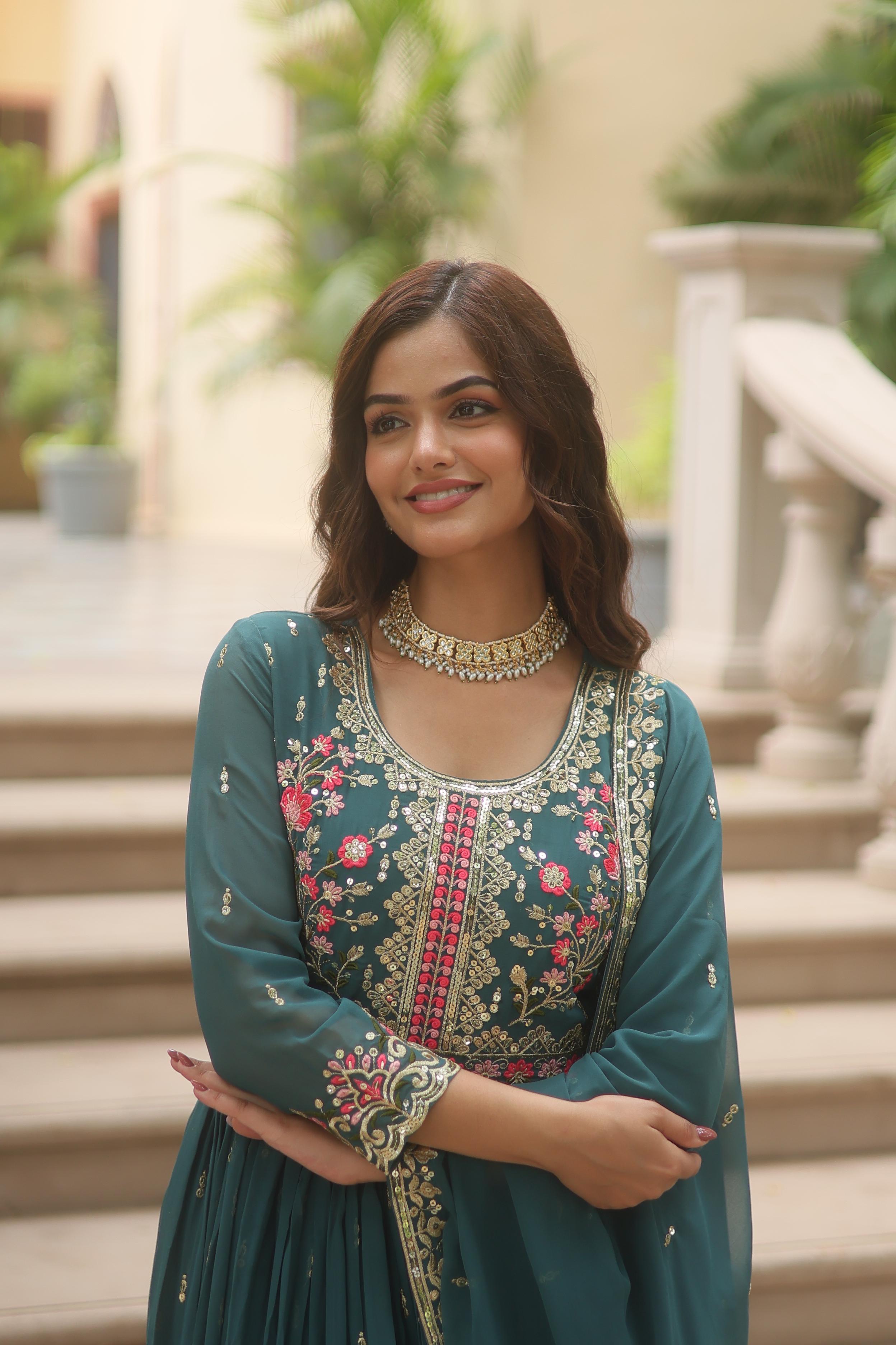 PREMIUM DESIGNER READYMADE TOP-SHARARA-DUPATTA COLLECTIONS 2025💃🏼